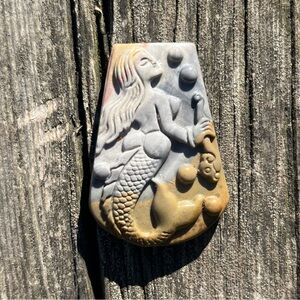 Ocean Jasper Mermaid Carving
